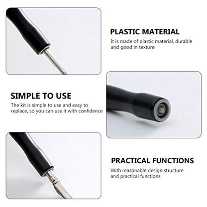 Tofficu Comic Dip Pen Holder Manga Dip Pen Holder for Drawing Calligraphy Thin Line Art Easy Nib Replacement Practical Writing Supplies 5.11 X 0.78 X 0.47 in - color: Blackx2pcs