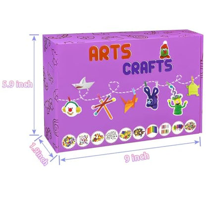 2000 Pcs DIY Arts and Crafts Supplies Kit for Kids - Kids Craft Kits Art Supplies Material Set with Pipe Cleaner All in 1 Crafting Collage Activity for Toddlers Gifts Toys Age 5 6 7 8 9 Year Old Girls - size: 2000pcs