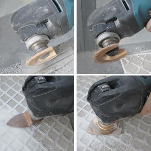 5pcs Mixed Universal Carbide oscillating Tool Blades Set for Tile Grout Mortar Concrete Masonry - size: 5PACK Carbide Grout Removal Blades