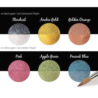 Coliro Finetec Artist Mica Watercolour M770 Candy by Set