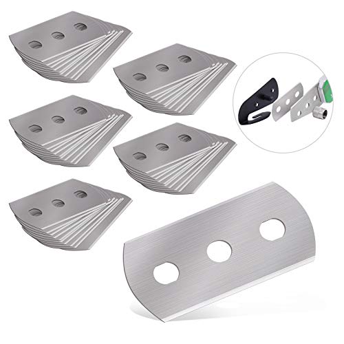 Replacement Blades for Bodyguard Vinyl Backing Cutter Knife, Stainless Steel, Pack of 50 - color: Replacement Blades