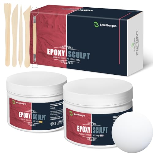 AB Epoxy Sculpt Clay, with Tools, White, 2 Part Modeling Compound 4 Pound | For Retrofitting and Sculpture| Safety Material| Professional Premium QUALITY| Odorless - color: WHITE, size: 4 Pound