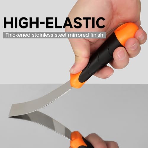 WEGAZ 2 Pack 12-In-1 3" Putty Knife Paint Scraper, 1.5" Stainless Steel | Heavy Duty Scraper Tool, Ergonomic Handle, Multi-Use Paint Scraper Tool for Painting & Wood