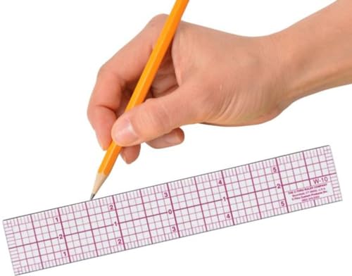 Westcott Engineers' Protractor Ruler, Dual-Scales Cm and Tenths-Inch, Back-to-School, School Supplies, Classroom Supplies, 6-Inch - size: 1 Count (Pack of 1)