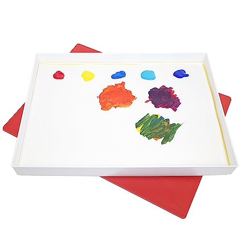 Masterson Sta-Wet Premier Palette Bundled Set, 12in x 16in Airtight Wet Painting Palette, with 30 Acrylic Paper Refill Sheets and 1 Sponge Refill Pack, Keeps Wet Paint Fresh for Days, Made in USA