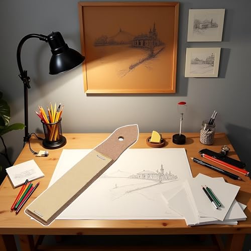 Brown Sandpaper Sharpener Sketch Pencil Sandpaper Pencil Sharpener Pointer Lead Pointer Art Drawing Tool for Adults,Teens,Artists Pencil Sharpeners