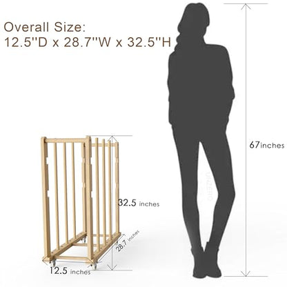 Art Storage Rack, Art Canvas Storage, Art Drying Rack, Canvas Boards Rack Art Storage with Handle & Caster Wheels for Drawing Board, Panel, Paper Pad for Art Studios, Artworks, Gallery - size: 12.5"D x 28.7"W x 32.5"H