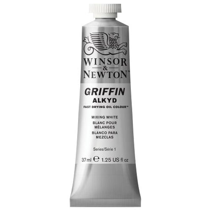 Winsor & Newton Griffin Alkyd Fast Drying Oil Paint, Mixing White - color: Mixing White, style: 1.25-oz Tube