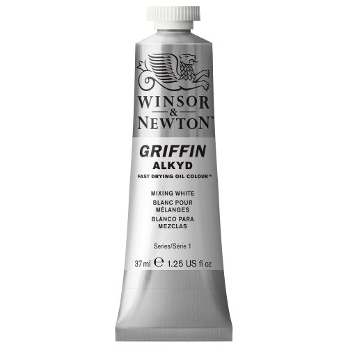 Winsor & Newton Griffin Alkyd Fast Drying Oil Paint, Mixing White - color: Mixing White, style: 1.25-oz Tube