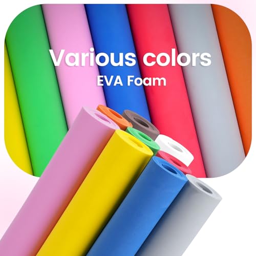 Do²ping Green Eva Foam Sheets roll, 2mm eva Craft Foam 49''x13.5'' High Density 86kg/m3 for Halloween Cosplay DIY - color: Green, size: Thickness 2mm