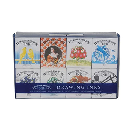 Winsor & Newton Drawing Ink Set, Set of 8, Henry Collection - style: Henry Collection Pack