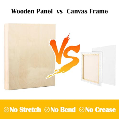 2 Pack 36x36'' Unfinished Gallery Birch Wood Canvas Panels | 1 1/2" Deep Art Cradle Boards for Painting, Pouring, Burning,Epoxy Resin, Laser Engraving Cutting - size: 36*36 2 Pack