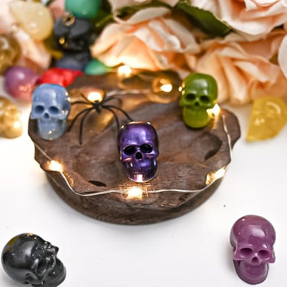 Skull Crafting Molds, Set of 10 Halloween Skull Resin Molds - color: 10PCS Mini 3d Skull