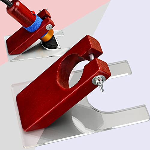 Shearing Guide for Carpet Trimmer, Rug Tufting Shearing Guide, Solid Wood Rug Tufting Carver Holder Base, Carpet Trimmer Bracket Tool for Keeping Rugs Flat, Excluding Carpet Trimmer - color: Shearing Guide for Carpet Trimmer