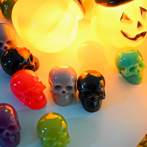 Skull Crafting Molds, Set of 10 Halloween Skull Resin Molds - color: 10PCS Mini 3d Skull