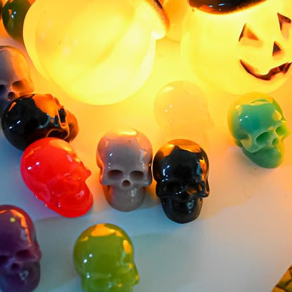 Skull Crafting Molds, Set of 10 Halloween Skull Resin Molds - color: 10PCS Mini 3d Skull