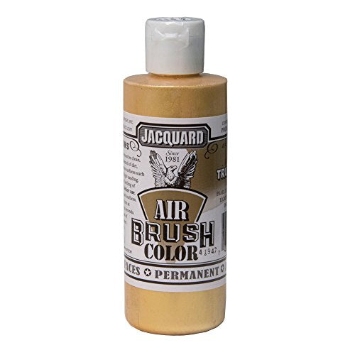 Jacquard Airbrush Color 4Oz Metallic True Gold - color: Metallic True Gold, size: 4 Fl Oz (Pack of 1)