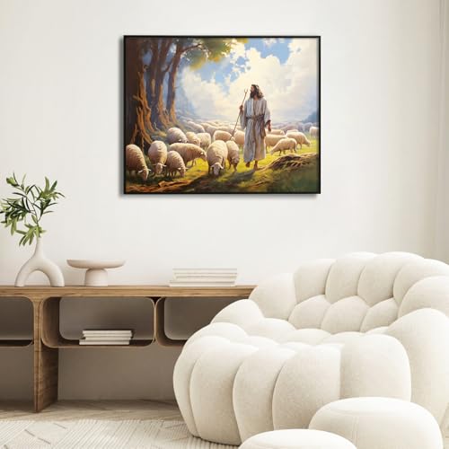 Paint by Numbers Kit for Adults, Jesus DIY Painting Kit, 16x20 Inch - color: CYOP1P17