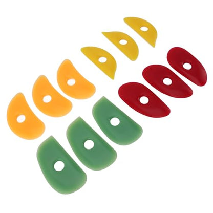 Mudtool, Clay Tools Soft Rubber Rib for Pottery Clay Silicone Ceramics Tools 12Pcs Pottery Rubber Clay Ceramic Ribs Pottery Tools for DIY Sculpting Pottery Ceramics Clay Tool