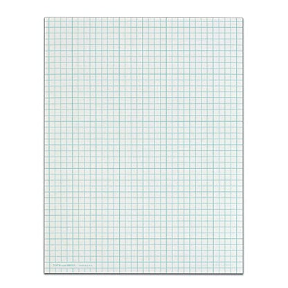 TOPS Cross Section Pad, 1 Pad, 4 Squares/Inch, Quadrille Rule, Letter Size, White, 50 Sheets/Pad, 1 Pad (35041) - size: 4 Squares/Inch