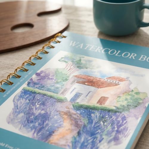 HONIBRA Watercolor Paper Pad 4"×6", 30 Sheets 140lb/300g Cold Press Book - size: 4”×6“