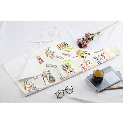 MBMSO Painting Artist Apron with Pockets Artist Painter Gifts Art Lover Gift for Art Teacher Student Painter Apron Waterproof - color: Braver Art Apron