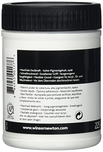 Winsor & Newton Professional Acrylic Medium, White Gesso, 225ml - color: White Gesso, style: 225ml (7.6-oz)