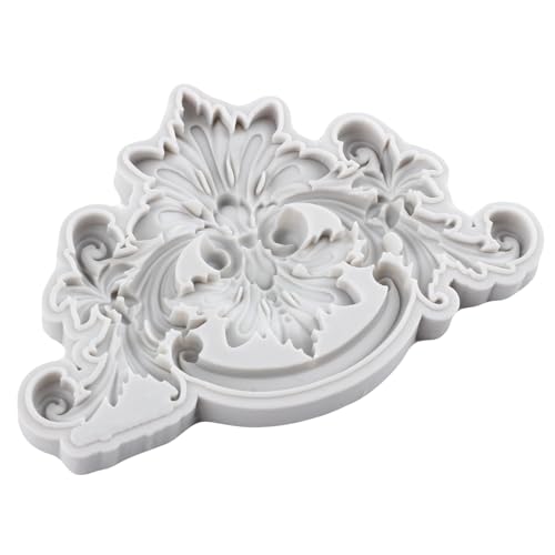 Baroque Style Curlicue Silicone Molds Scroll Lace Polymer Clay Mold | DIY Craft Epoxy Resin Casting Polymer Clay Tools Crafts Air Dry Jewelry Making - color: Style N
