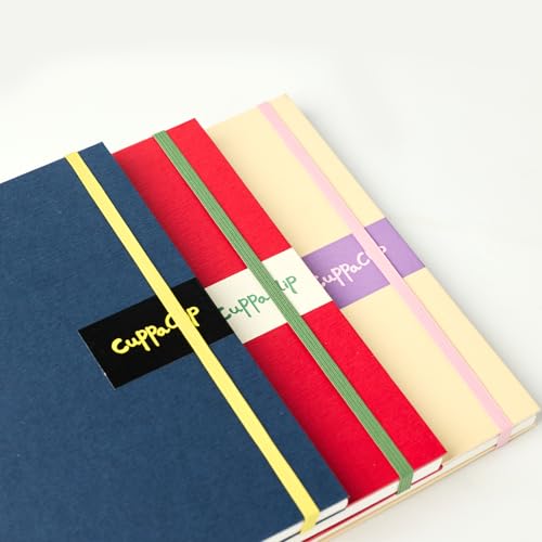 CuppaClip Watercolor Paper 9"x8.5" 300GSM 140LB Spiral Bound Cotton Water Color Pad Cold Press Inner Pocket Art Supplies (Blue) - color: Blue
