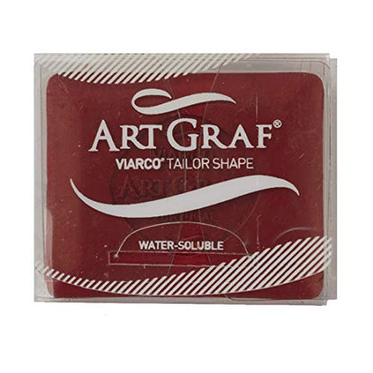 Art Graf Water-Soluble Tailors Chalk Square Disc, Red - color: Red