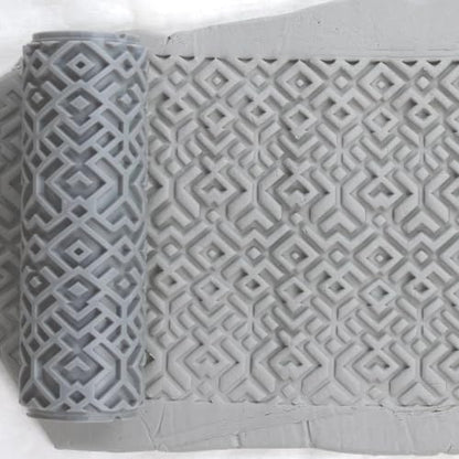 Arrow Weave Clay Texture Roller 2" for Polymer Clay - color: Arrow Weave Roller, size: 2 inch