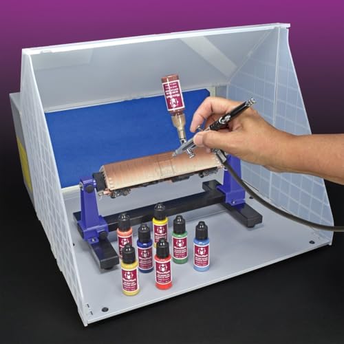 Micro-Mark Railroad Model Air Acrylic Paint Set, 18 Colors, Made in USA, 0.68 fl oz Bottles