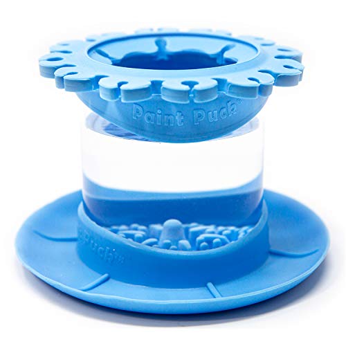 Ultimate Rinse Cup Paint Brush Cleaner, Mug (4 in), Blue | Non-Spill Paint Water Cup & Brush Cleaner, Brush Holder, Squeegee Lips & Drip Tray, Acrylic, Watercolor, Art Supplies - color: Blue, size: Mug