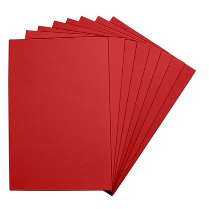 Red EVA Foam Sheets, 6 x 9 Inch, 2mm Thick – Foam Paper for DIY Arts and Crafts, School Projects, and More – 8 Pack - color: Red