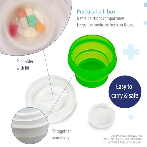 Deke Home - 2 Pack Silicone Collapsible Travel Cups with Lids – Portable, Food Grade Camping Mugs for Outdoor, Hiking, Camping, Backpacking, and Travel