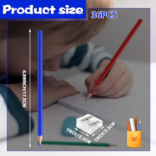 36 PCS Red Blue Green Colored Pencils, Pre-sharpened Professional Wooden Art Pencils Set for Artists Painting | Premium Drawing Sketching Supplies (Red Blue Green) - color: redbluegreen