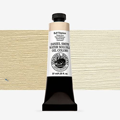 Daniel Smith 284390022 Water Soluble Oils Paint Tube, 37 ml, Buff Titanium - color: Buff Titanium