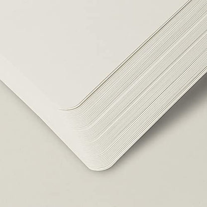 Hardcover Notebook Blank Journal Sketchbook for Drawing, Medium 5.5 by 8.4 Inch, 100 GSM Thick Paper (Grey, Plain) - color: Gray