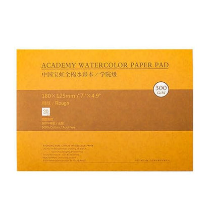 MEEDEN 5"X7" Cotton Watercolor Paper Block: Rough Grain, 140lb/300gsm - color: Rough Grain, size: 5×7"