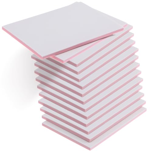 14 Pack Rubber Carving Block, 4" x 6" Easy Cut Lino Blocks, Soft Linoleum Block for Printmaking, Stamps, Crafts