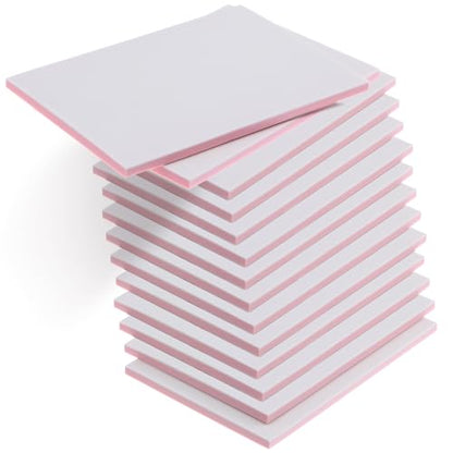 14 Pack Rubber Carving Block, 4" x 6" Easy Cut Lino Blocks, Soft Linoleum Block for Printmaking, Stamps, Crafts