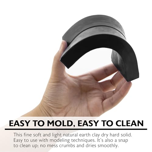 BAZIC Products Black Modeling Clay, 1 lb, 24-Case - color: Black, size: 24-Pack