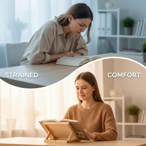2 Pcs Wooden Tabletop Easels, 9.1 x 3.5 x 13 in Portable Drafting Board for Desk Painting, Drawing, Reading, and Display, Wood Color
