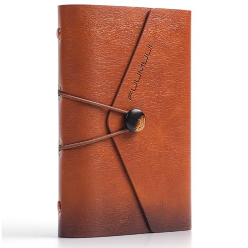 Fuumuui Pocket Size Watercolor Sketchbook, 100% Cotton, Acid-Free Watercolor Journal, 300gsm/140lb Cold Press Paper, 20 Sheets, 3.9"x5.7" Portable for Artists, Adults & Students - color: Envelope Brown