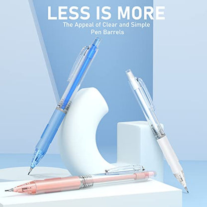 Four Candies Mechanical Pencil Set with Cute Pencil Case + Mechanical Pencil Set Silver