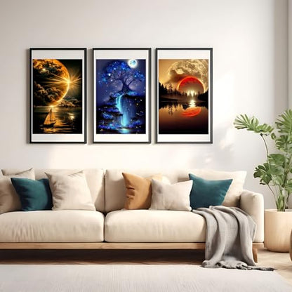 12 Pack Sunset Diamond Art Kits for Adults,5D Diamond Painting Sets - color: KM469-KM480-1