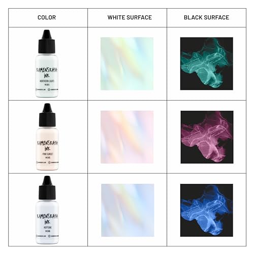 Pearl Alcohol Ink Set - 6 Alcohol Inks, 0.51 fl oz (15 ml) Each
