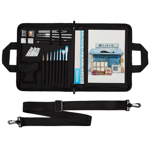 MEEDEN Portable Artist Sketch Bag: Large Capacity Travel Portfolio Case