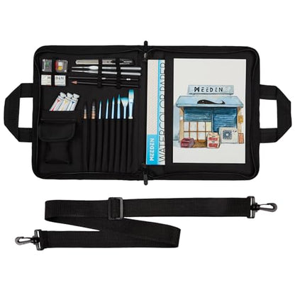 MEEDEN Portable Artist Sketch Bag: Large Capacity Travel Portfolio Case