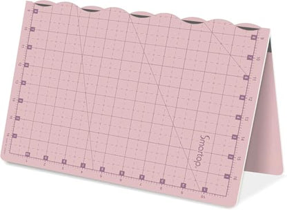18"x12" Self Healing 3 Layer Folding Cutting Mat, Non-slip Non-reflective, Great for Crafts, Quilting, Sewing, Scrapbooking Molandi Pink (Molandi Pink)